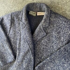 Vintage Separate Editions Polar Fleece Blazer Jacket Womens Medium Gray Pockets